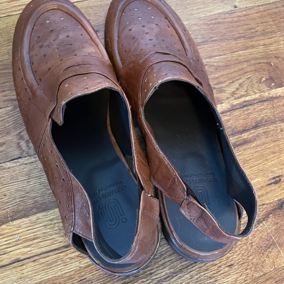 Untamed Street Vero Cuomio HARPER rich-tan slingback loafers - Picture 6 of 7